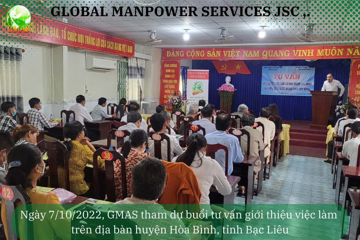 TƯ VẤN GIỚI THIỆU VIỆC LÀM TẠI TỈNH BẠC LIÊU - 07/10/2022 26 2 3