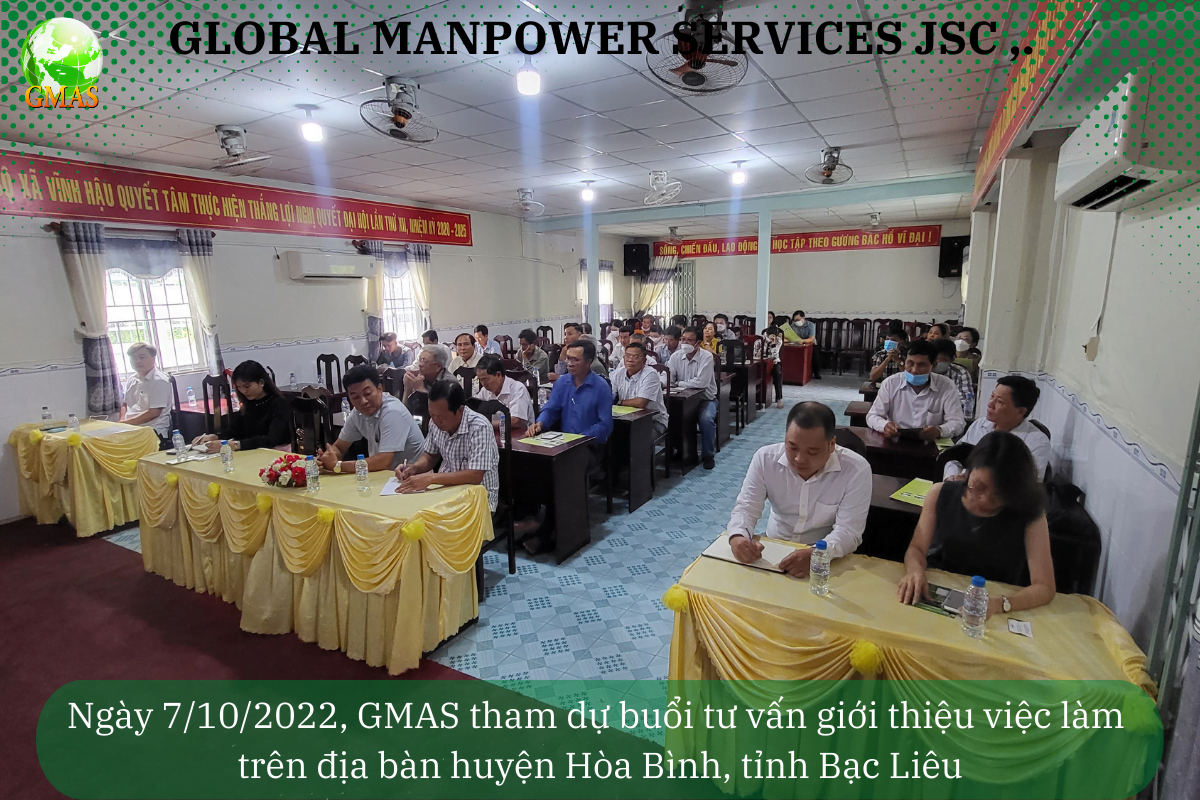 TƯ VẤN GIỚI THIỆU VIỆC LÀM TẠI TỈNH BẠC LIÊU - 07/10/2022 27 3 3
