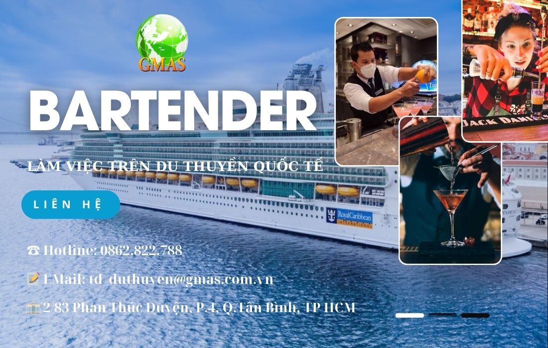 viec lam bartender du thuyen