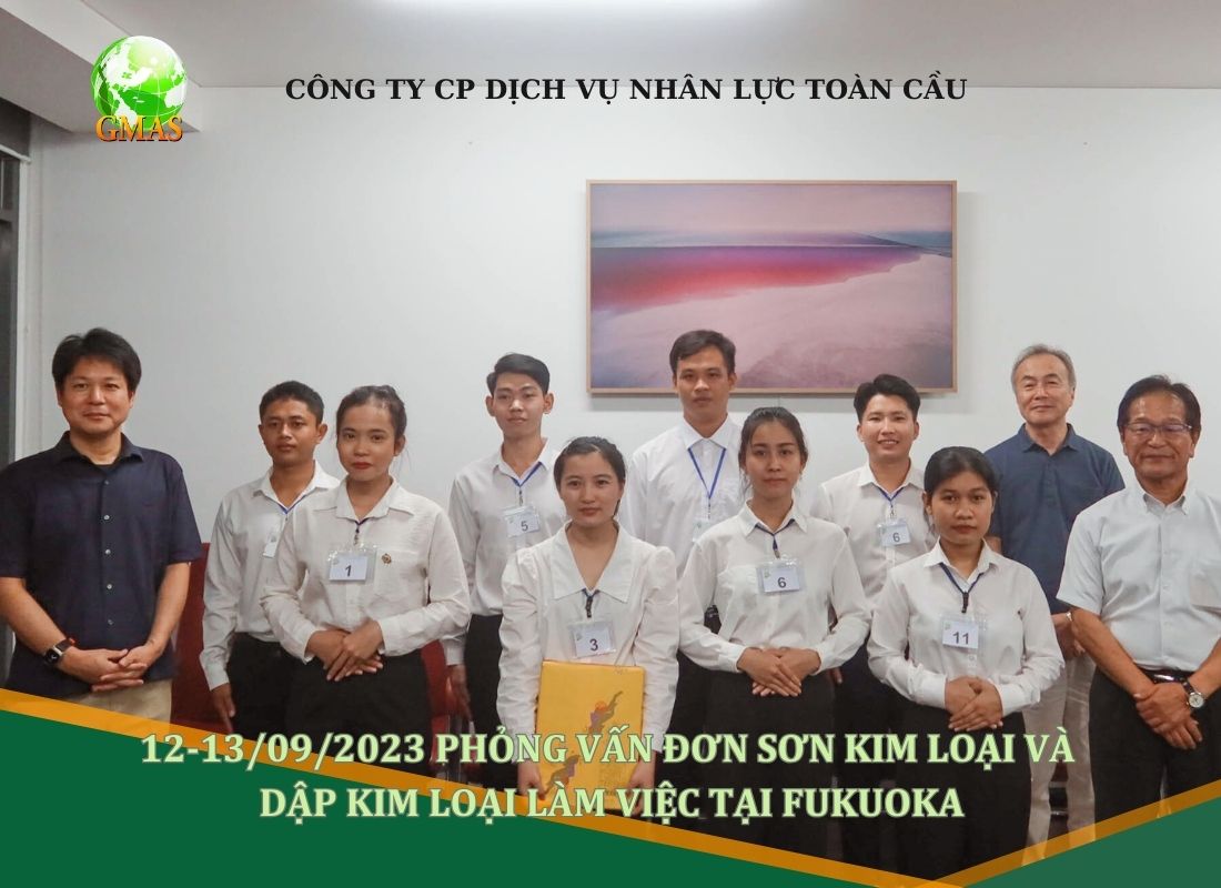 XKLĐ NHẬT BẢN-PHỎNG VẤN ĐƠN HÀNG SƠN KIM LOẠI VÀ DẬP KIM LOẠI-12-13/09/2023