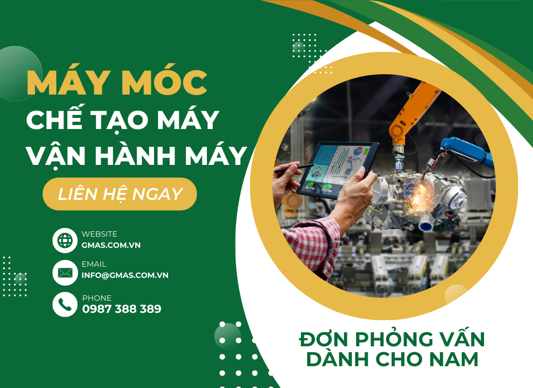 ĐƠN HÀNG KỸ SƯ MÁY MÓC - XKLĐ NHẬT BẢN