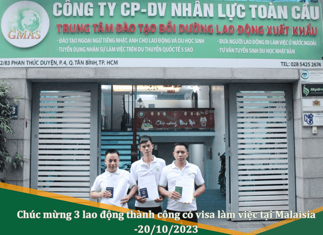 03 Lao Động thành công có visa làm việc tạo Malaysia-20/10/2023