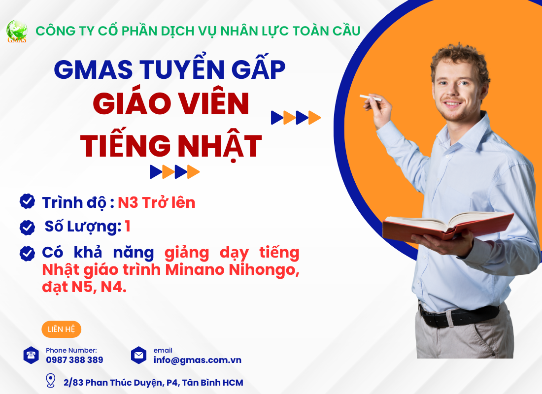 tuyển giáo viên tiếng Nhật