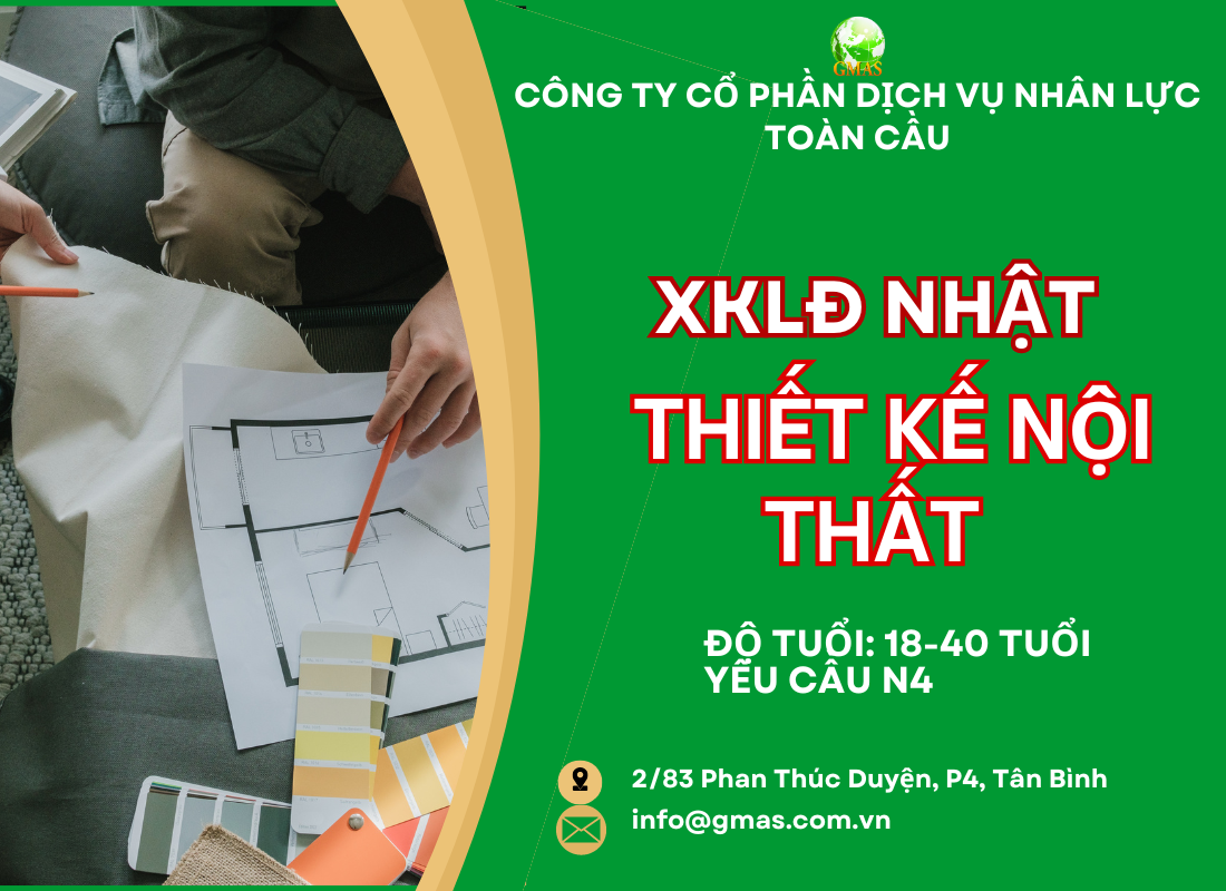 Đơn hàng Thiết kệ nội thất - visa kỹ năng đặc định