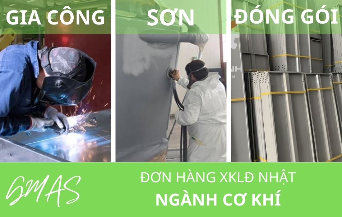 Đơn hàng xkld Nhật: Sơn - Đóng Gói - Gia Công Kim Loại 50 gia cong son dong goi kim loai