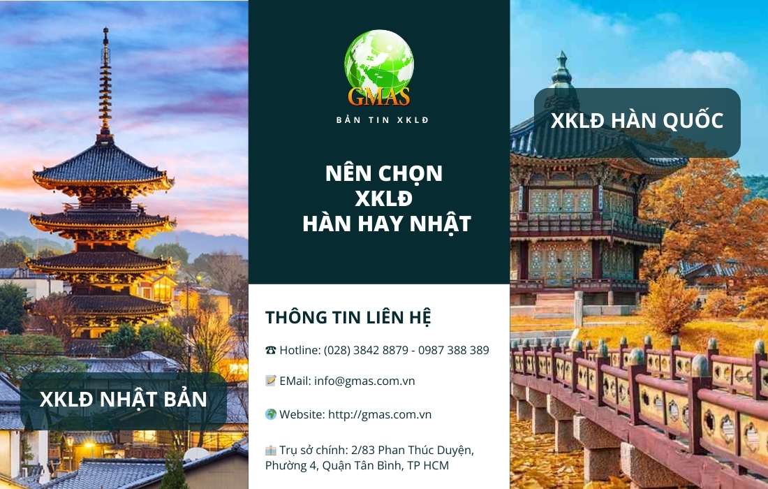 Xuất khẩu lao động Hàn Quốc hay Nhật Bản? 25 xkld han quoc hay nhat ban