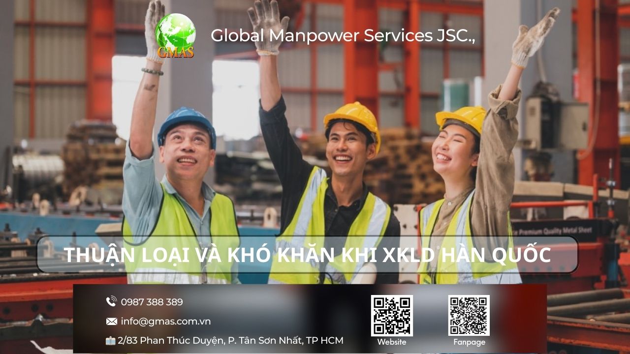 Xuất khẩu lao động Hàn Quốc 2025: chi phí, mức lương và điều kiện 28 thuan loi kho khan khi xkld han