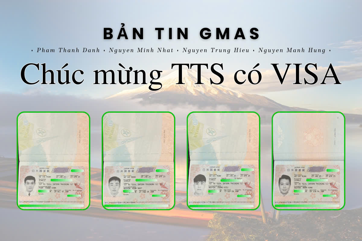 Chúc Mừng 04 Thực Tập Sinh GMAS Đã Có Visa - XKLĐ Nhật Bản 25 Chúc Mừng 04 Thực Tập Sinh GMAS Đã Có Visa - XKLĐ Nhật Bản