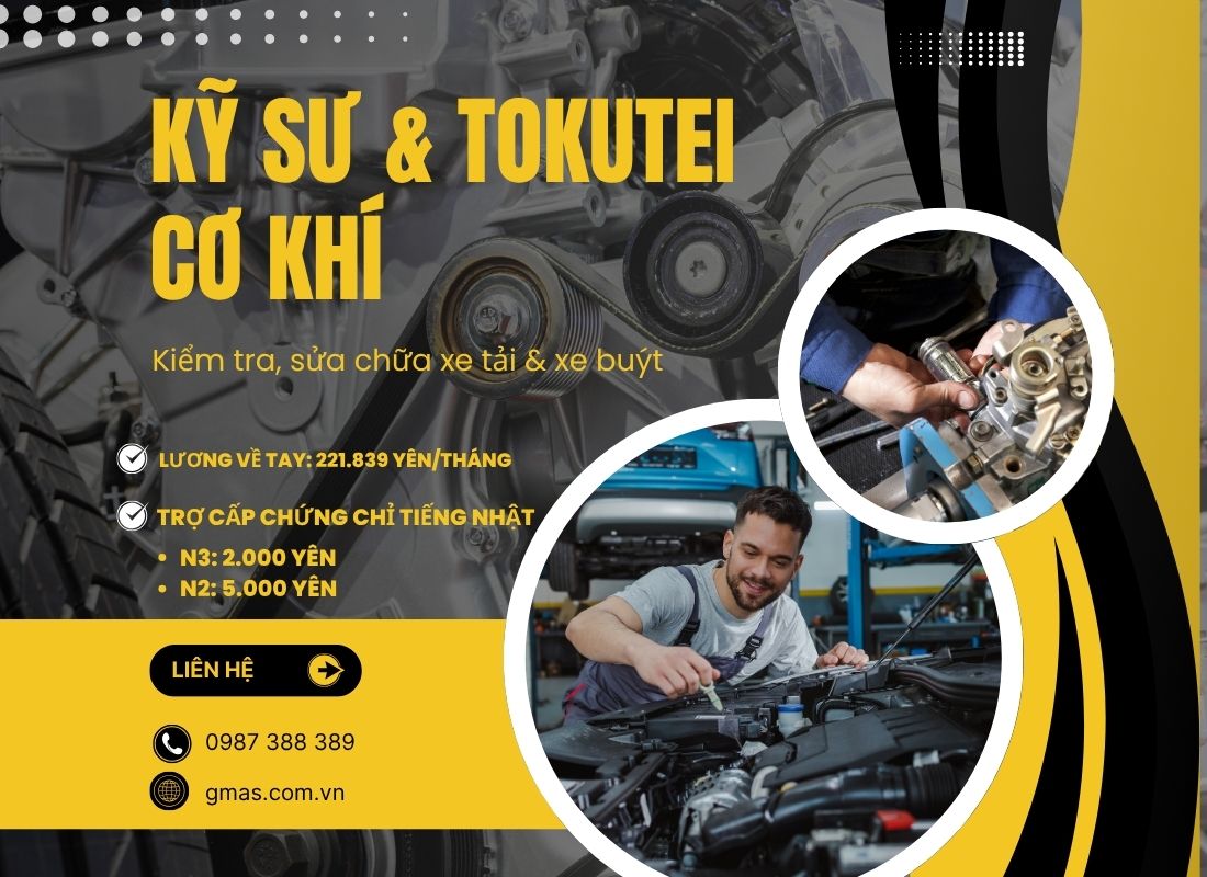tuyen dung ky su tokutei co khi