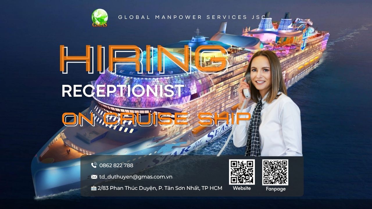 Receptionist là gì? Tuyển dụng lễ tân làm trên du thuyền quốc tế 25 tuyen dung le tan receptionist du thuyen