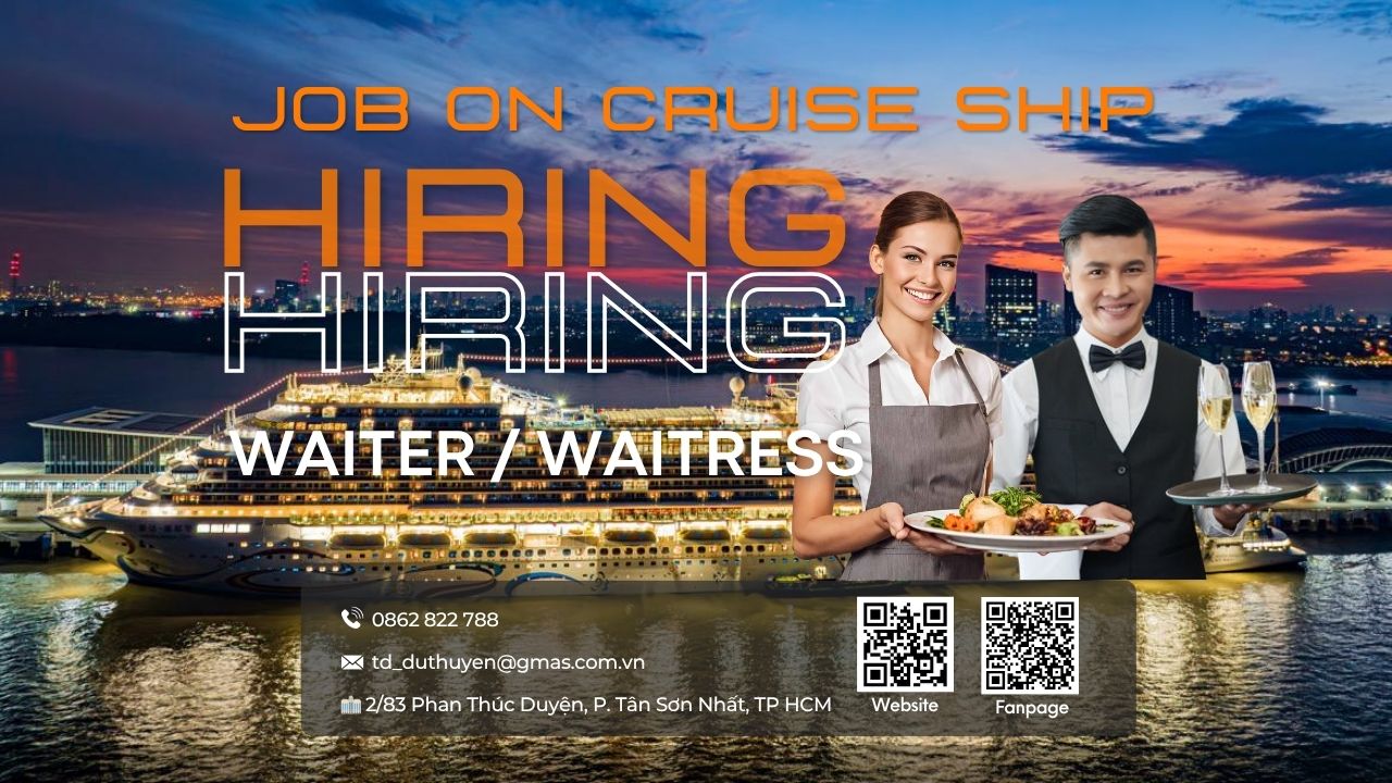 Tuyển dụng Waiter/Waitress làm việc trên du thuyền quốc tế 24 tuyen dung waiter waitress du thuyen