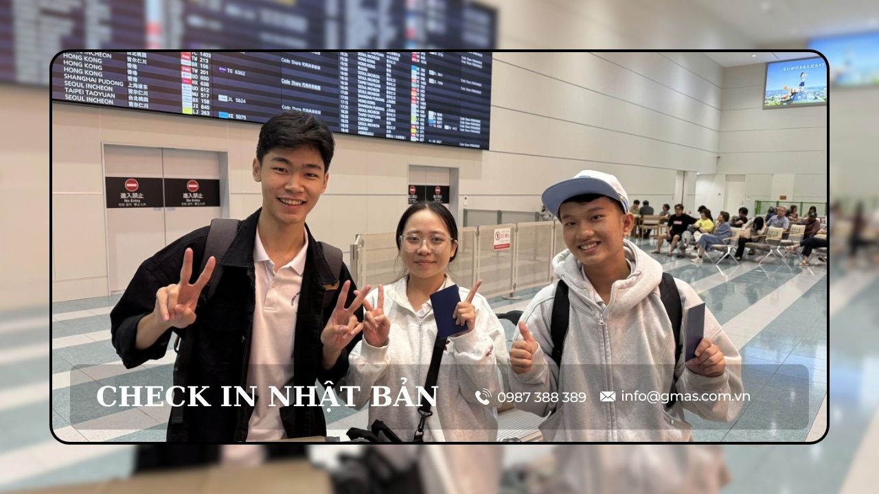 Chúc mừng 3 TTS xuất cảnh sang Fukuoka 31 3 tts check in nhat ban