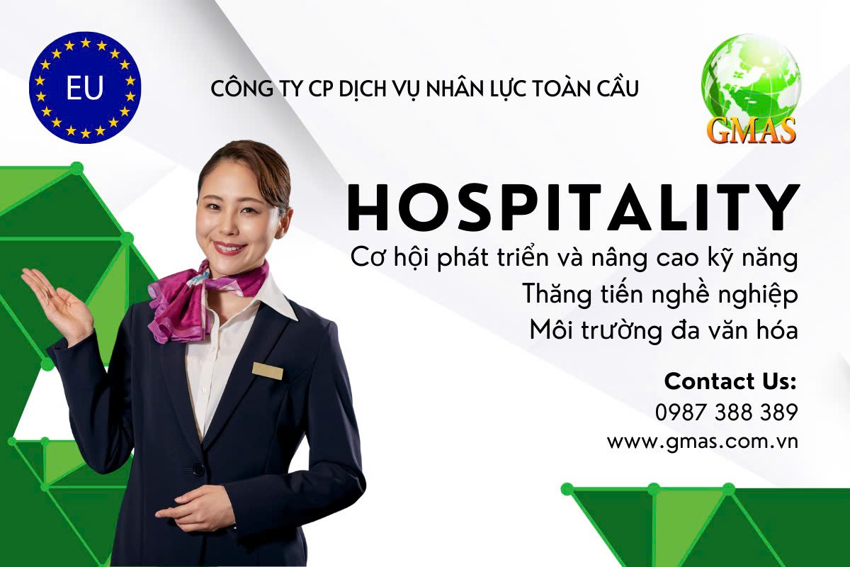 Tuyển 350 nhân sự hospitality làm tại châu Âu 75 hospitality chau au