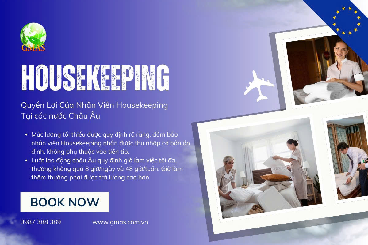 Tuyển Housekeeping làm tại EU 22 housekeeping eu
