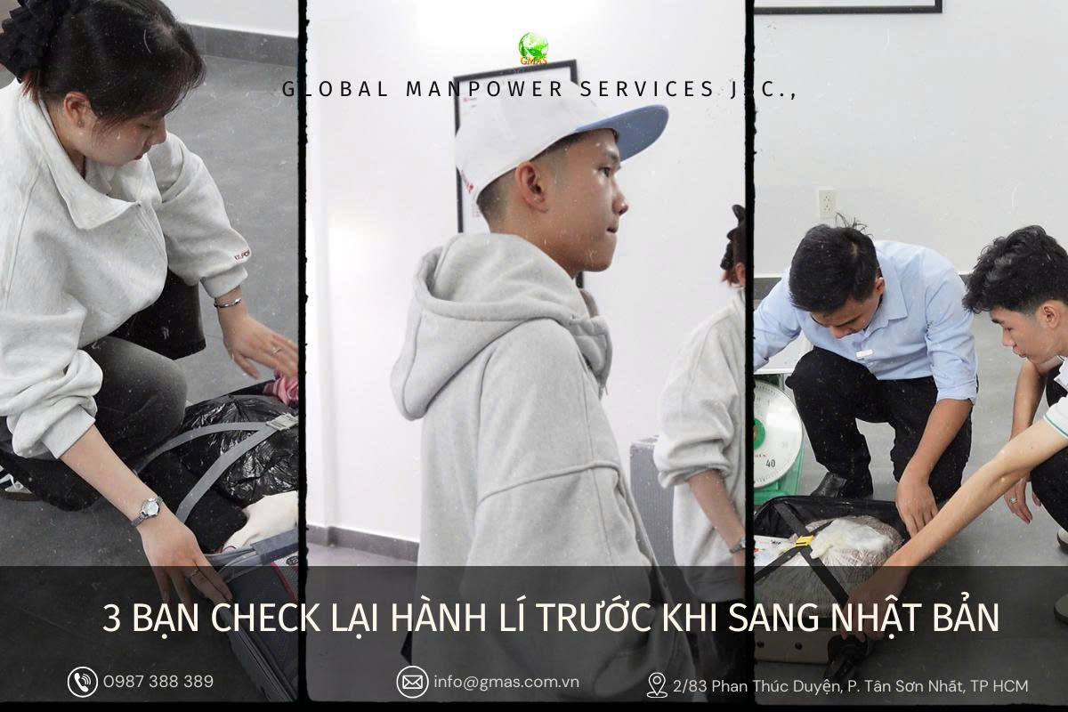 Chúc mừng 3 TTS xuất cảnh sang Fukuoka 25 kiem tra hanh ly 17 8