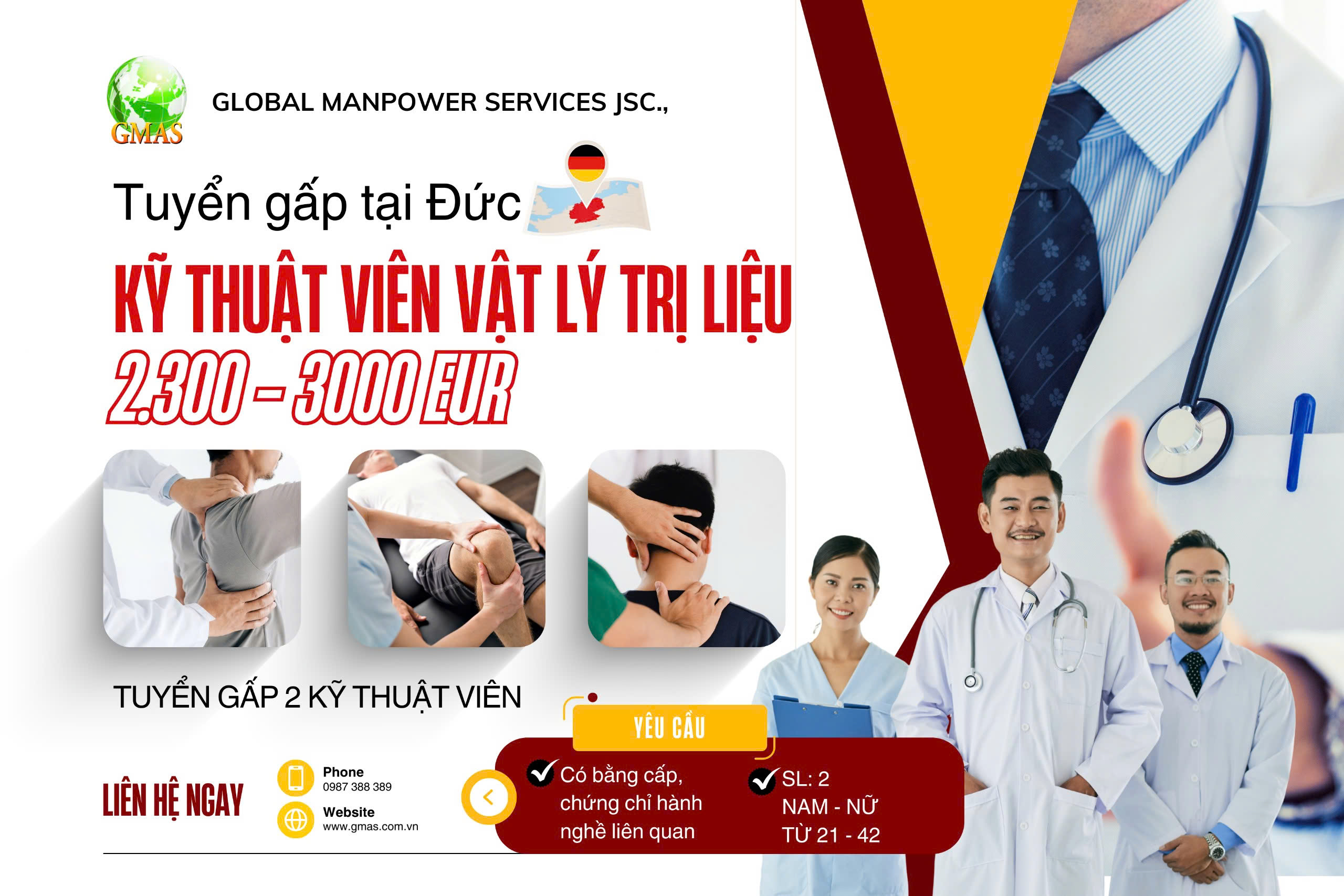 Tuyển KTV vật lý trị liệu tại Đức 50 vat li tri lieu duc