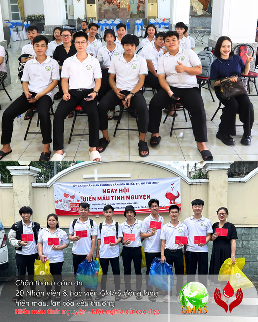 Gmas tham gia ngày hội hiến máu nhân đạo 28 bat dau hien mau
