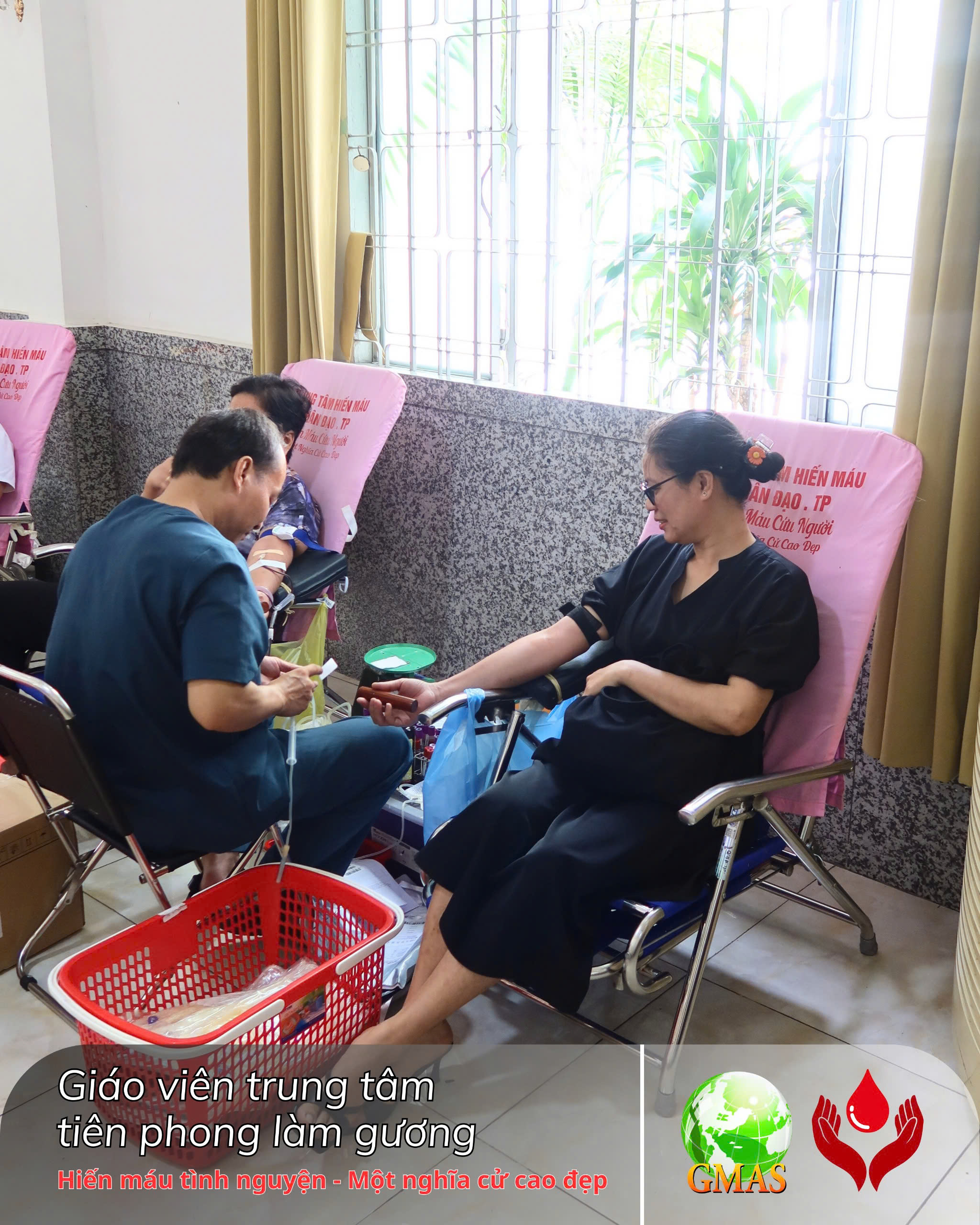 Gmas tham gia ngày hội hiến máu nhân đạo 29 giao vien hien mau