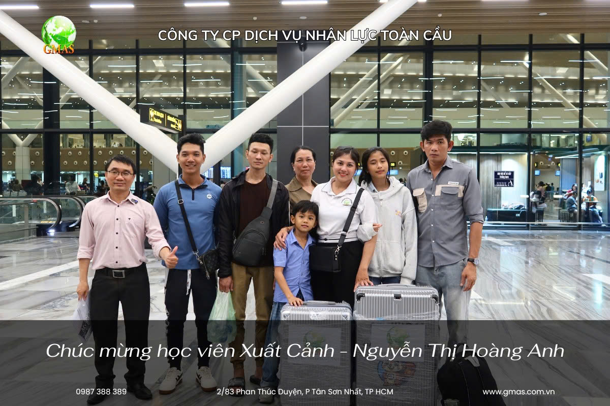 Chúc mừng Hoàng Anh xuất cảnh thành công 30 hoc vien tien ha