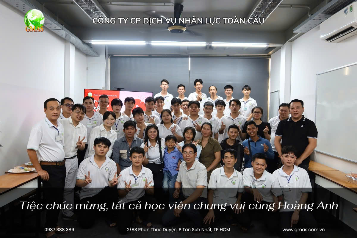 Chúc mừng Hoàng Anh xuất cảnh thành công 32 lien hoan chia tay ha