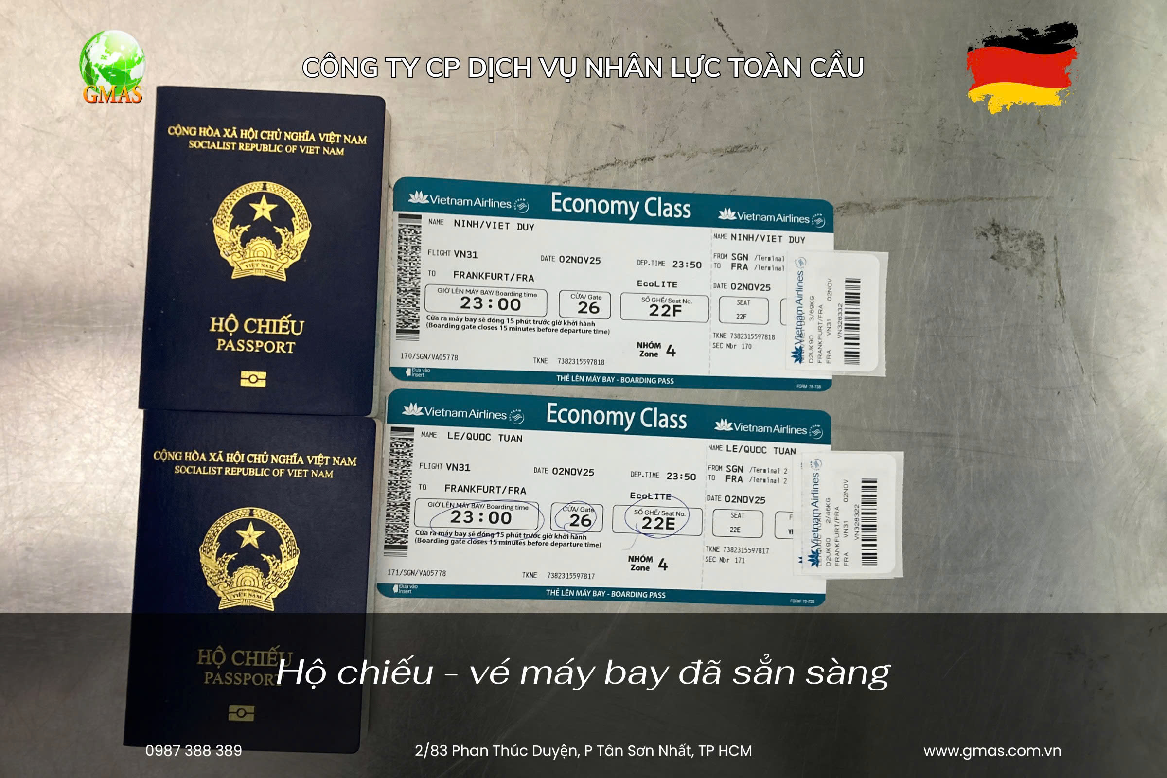 Chúc mừng 2 ứng viên sang Đức: Đơn chuyển đổi bằng lái xe 26 Duc t10 ve may bay