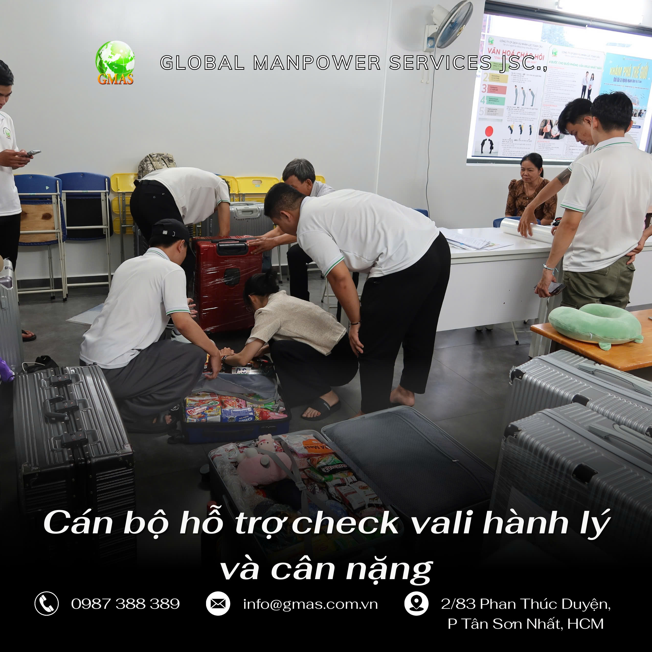 Tiễn 6 bạn xuất cảnh sang Nhật 25-11 25 chuan bi hanh ly 25 11