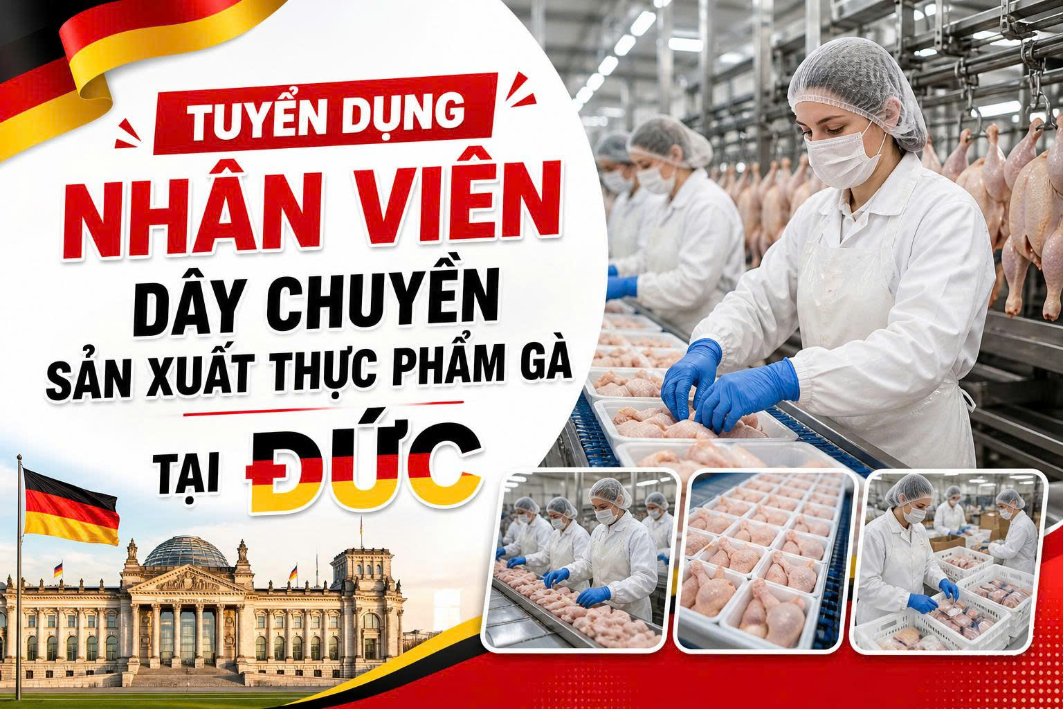 TUYEN DUNG NHAN VIEN DAY CHUYEN SAN XUAT THUC PHAM GA TAI DUC