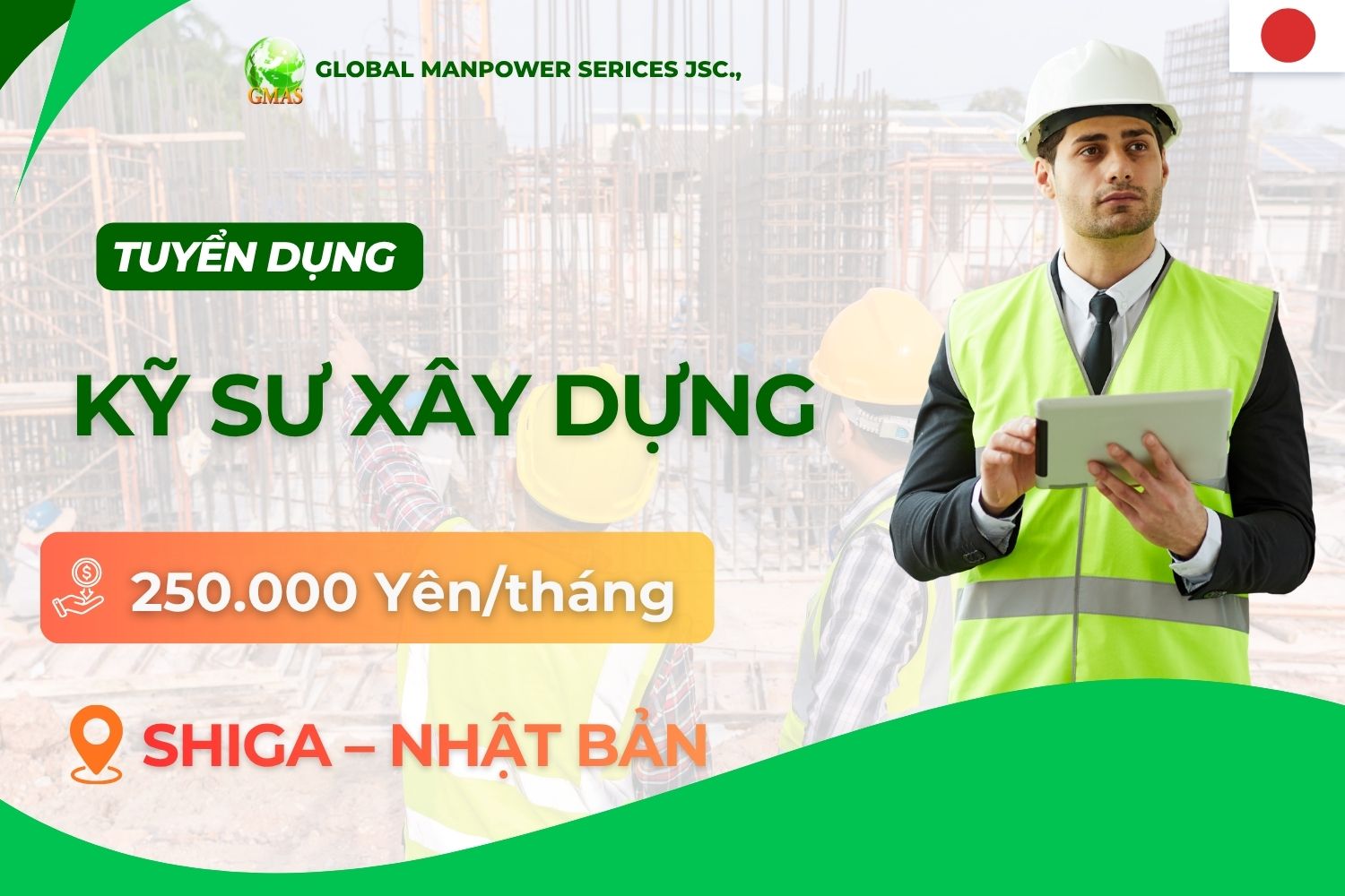 Gmas - Tuyển Dụng Lao Động Làm Việc Nước Ngoài 19 Ky su xay dung