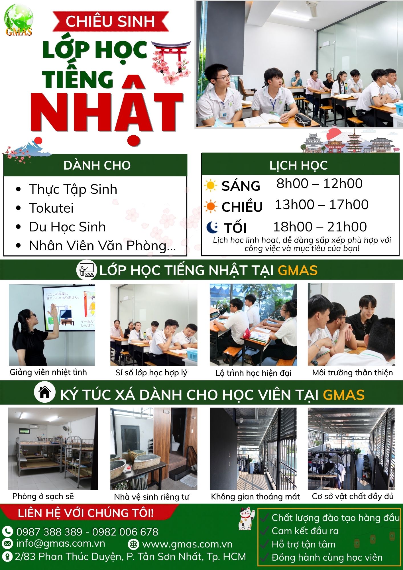 CHIÊU SINH LỚP HỌC TIẾNG NHẬT TẠI GMAS 25 LOP HOC TIENG NHAT