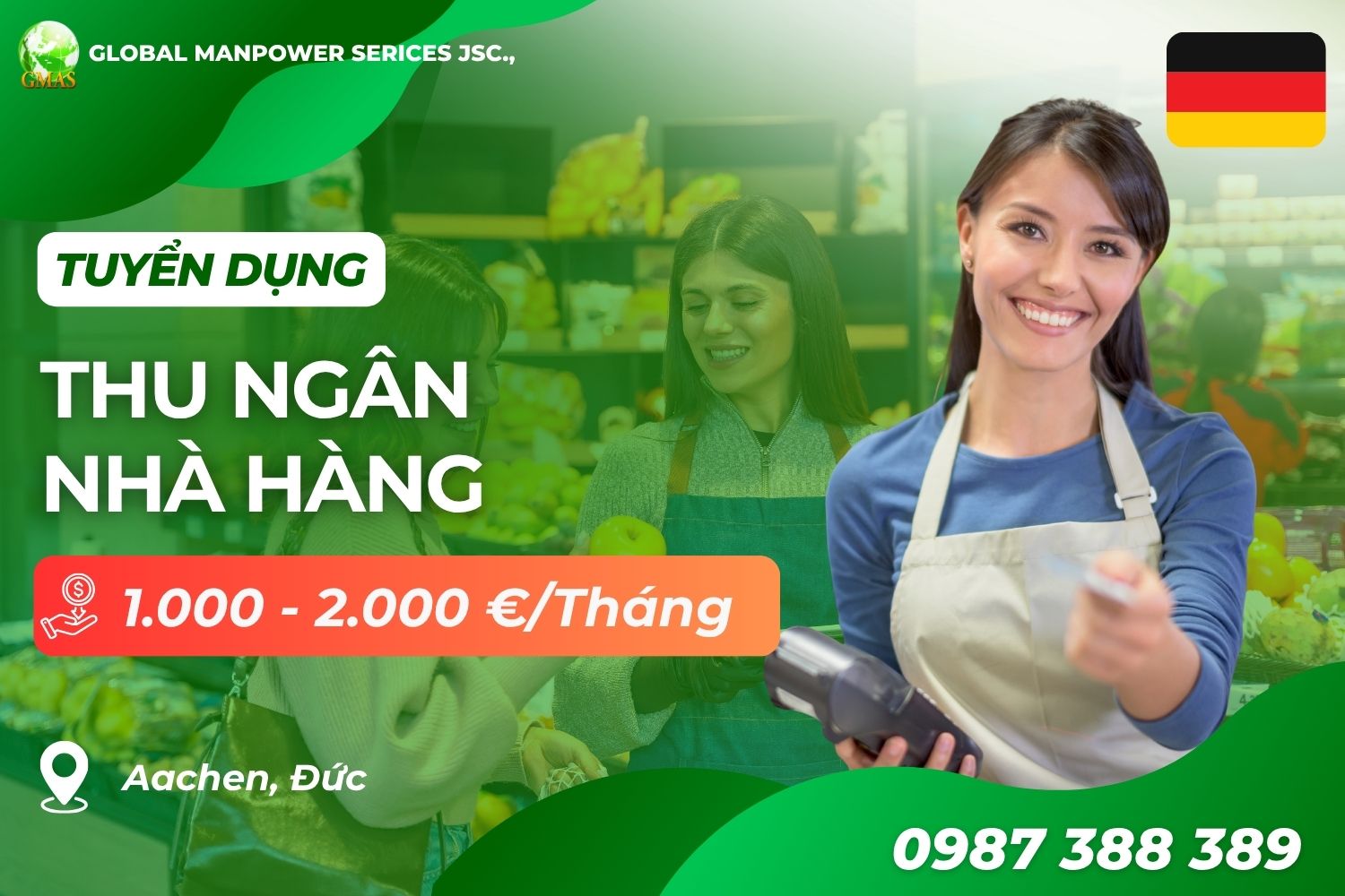 Gmas - Tuyển Dụng Lao Động Làm Việc Nước Ngoài 4 Thu ngan nha hang