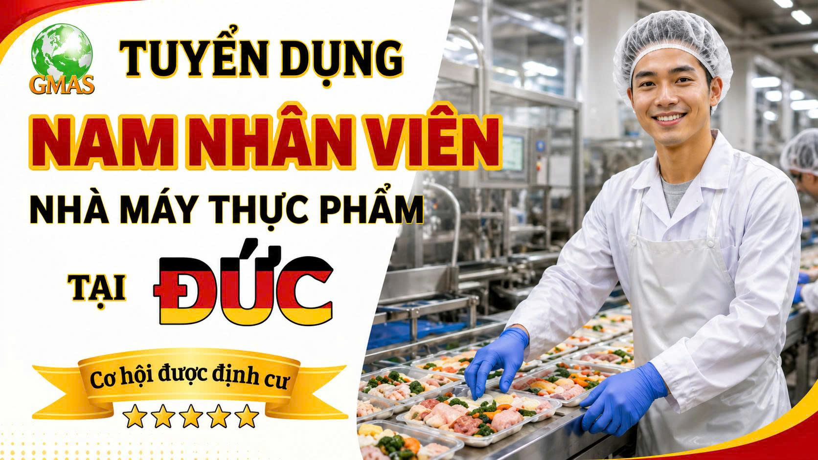 Tuyen dung Nam Nhan vien nha may thuc pham tai duc