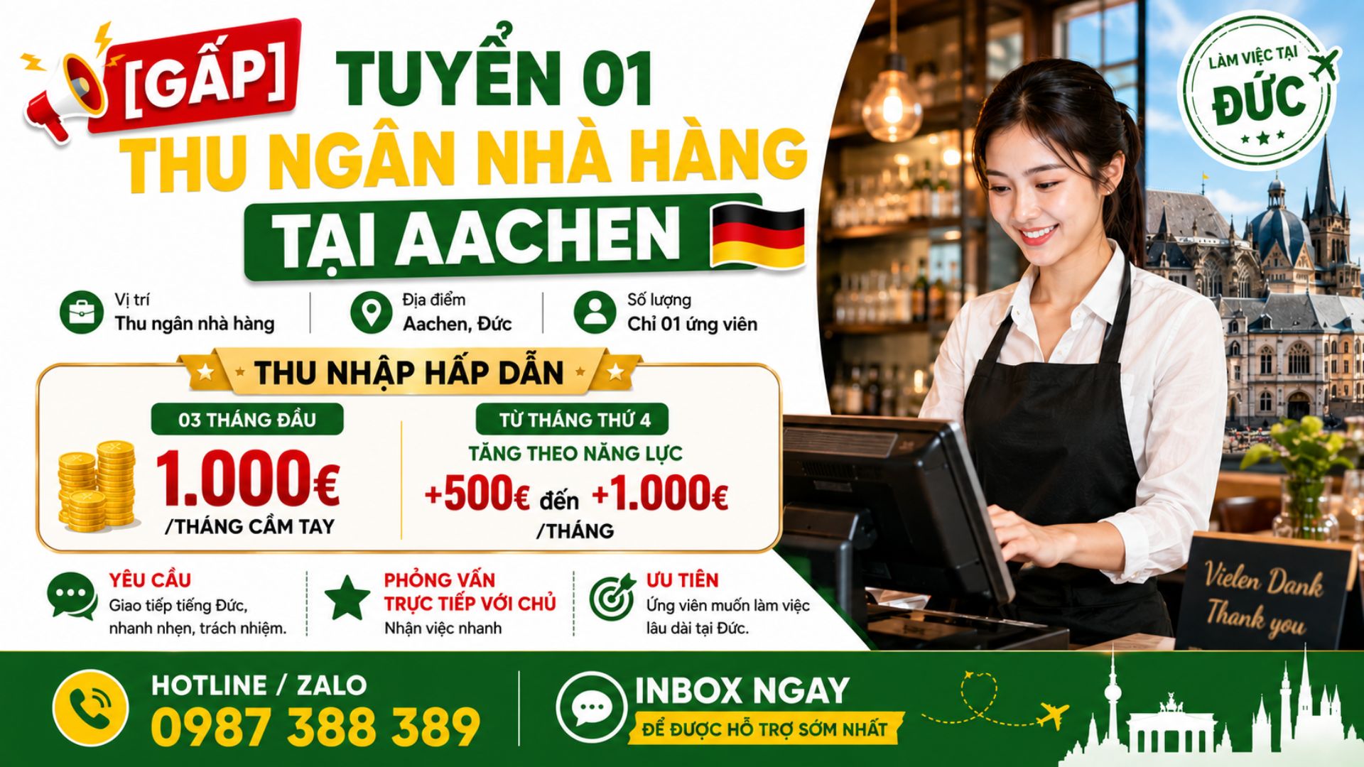 Tuyen thu ngan nha hang