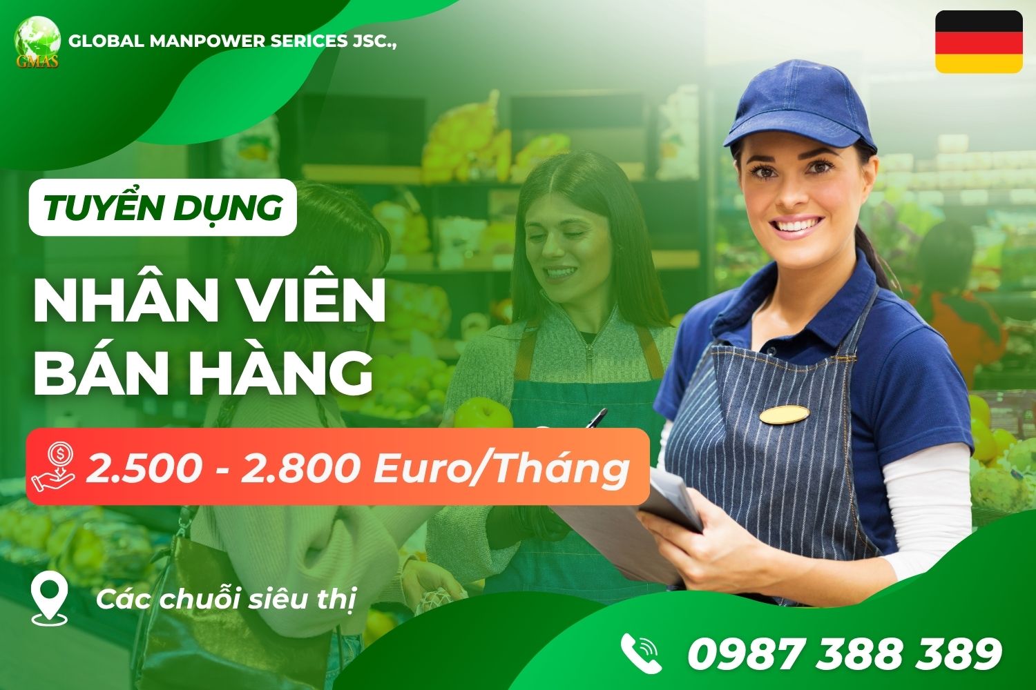 Gmas - Tuyển Dụng Lao Động Làm Việc Nước Ngoài 9 nhan vien ban hang