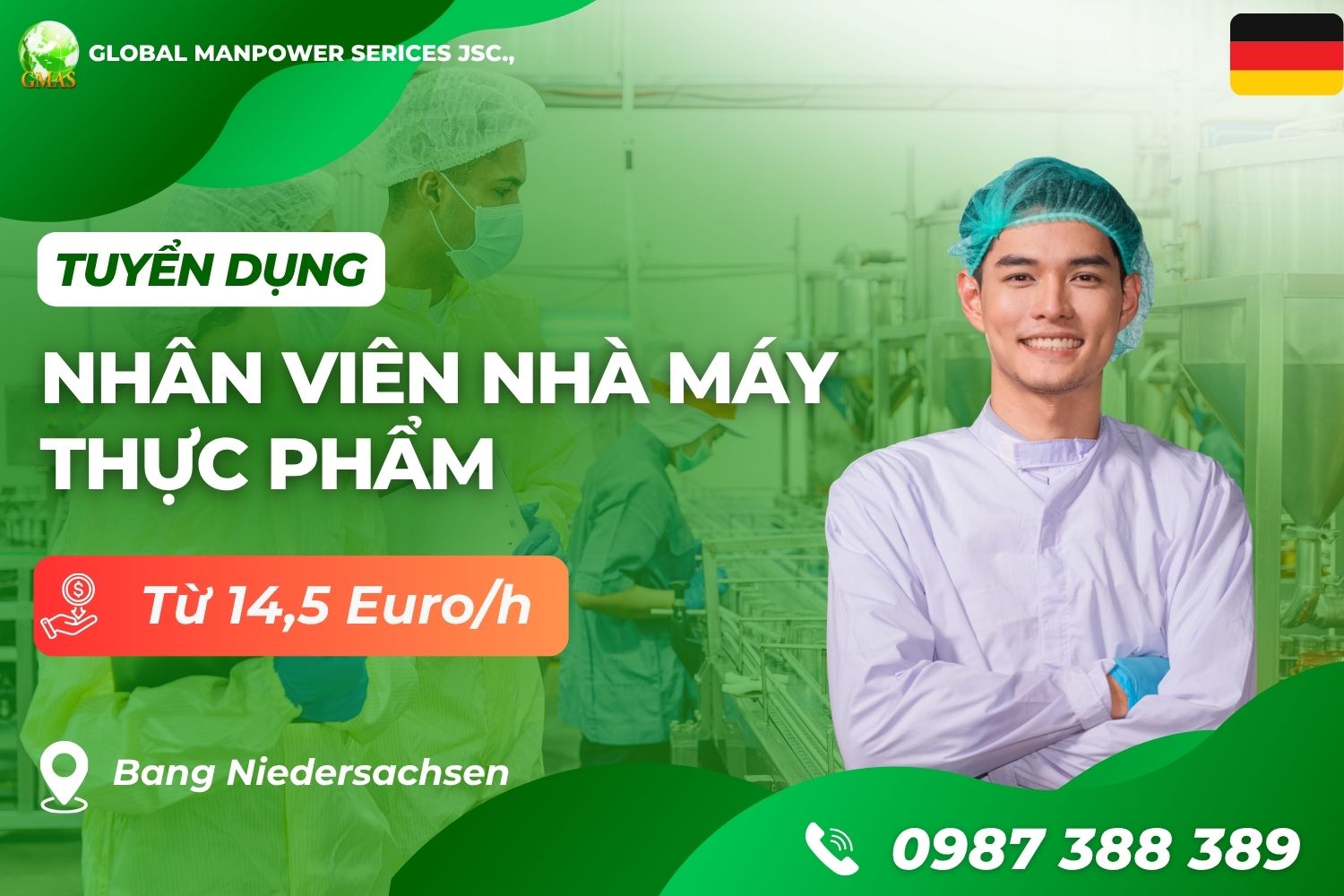 Gmas - Tuyển Dụng Lao Động Làm Việc Nước Ngoài 5 nhan vien nha may thuc pham
