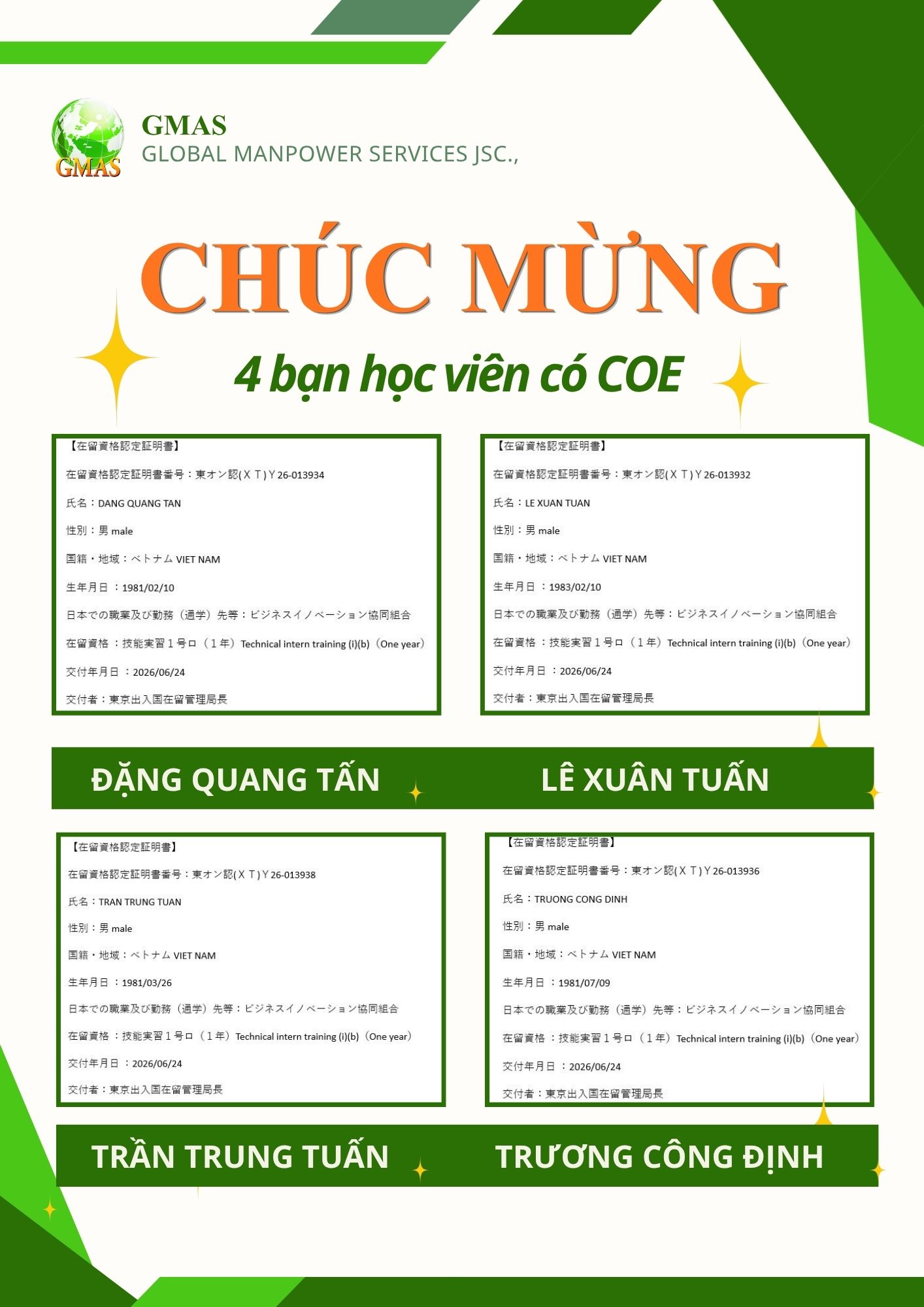 Chuc mung COE