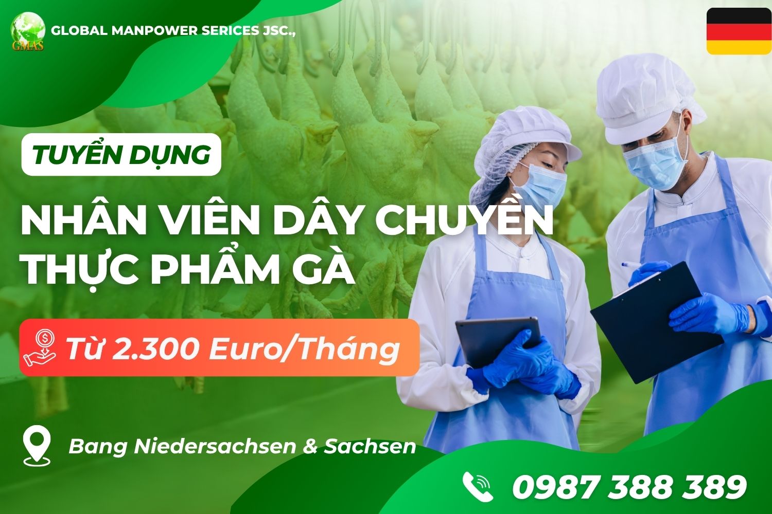 Gmas - Tuyển Dụng Lao Động Làm Việc Nước Ngoài 10 day chuyen tp ga