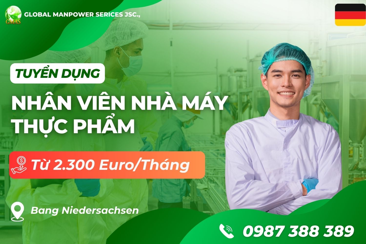 Gmas - Tuyển Dụng Lao Động Làm Việc Nước Ngoài 8 nha may thuc pham