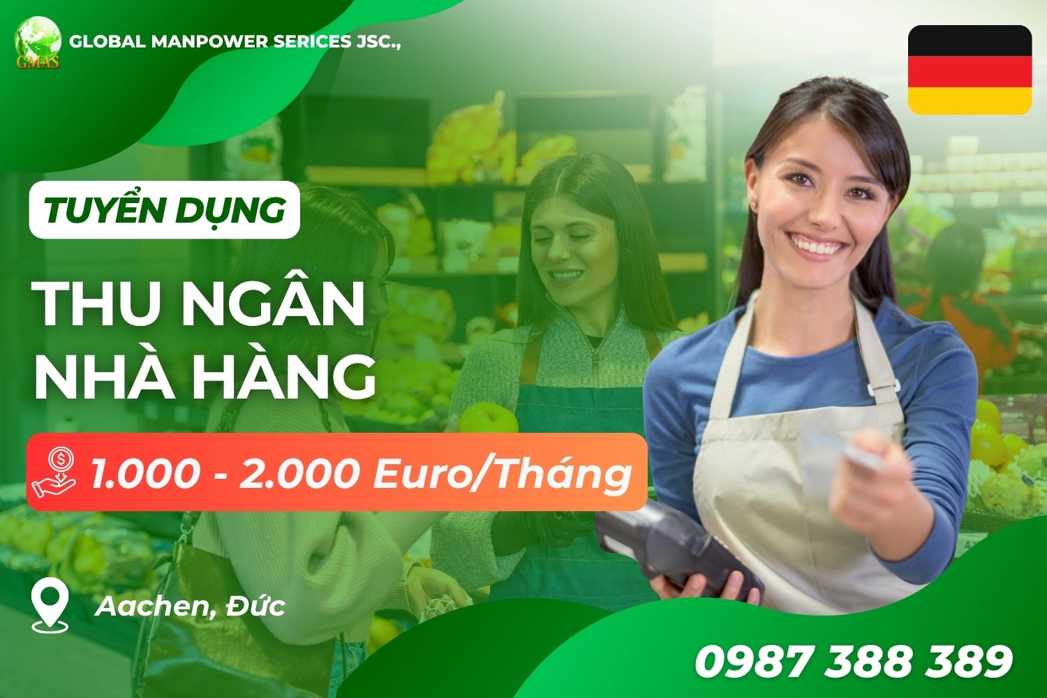 Gmas - Tuyển Dụng Lao Động Làm Việc Nước Ngoài 7 thu ngan