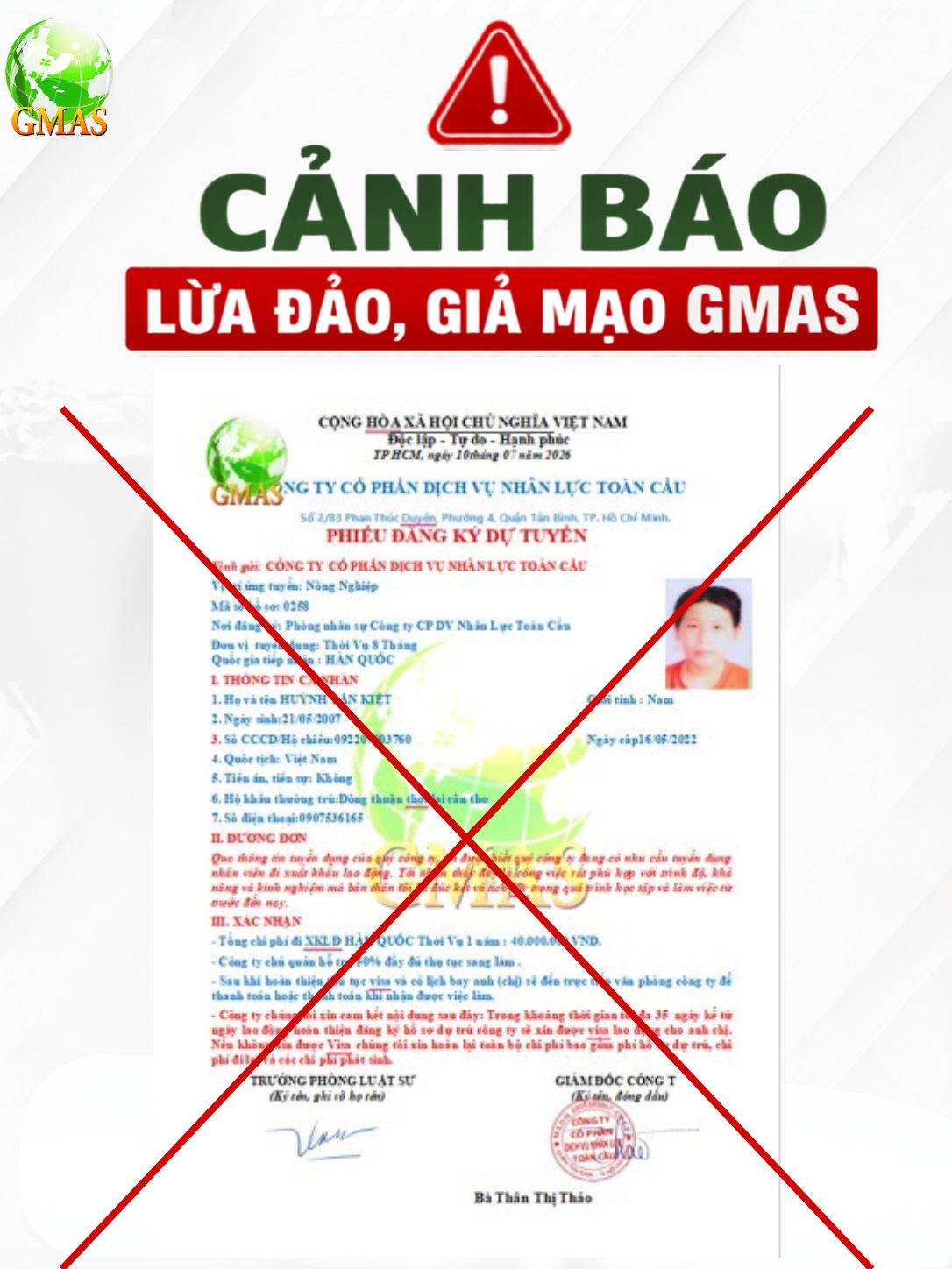 Canh bao lua dao