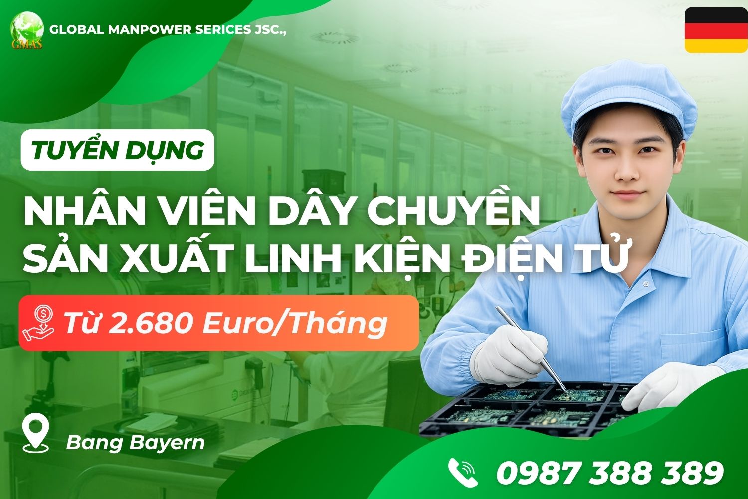 nhan vien sx linh kien dien tu