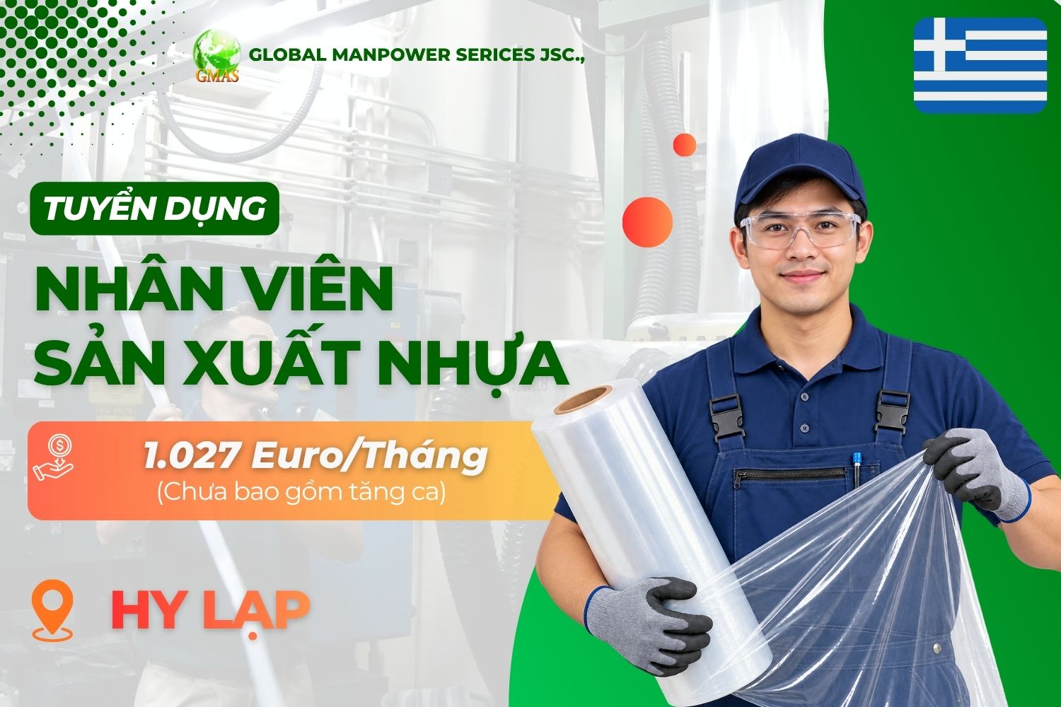 Gmas - Tuyển Dụng Lao Động Làm Việc Nước Ngoài 7 nhan vien san xuat nhua