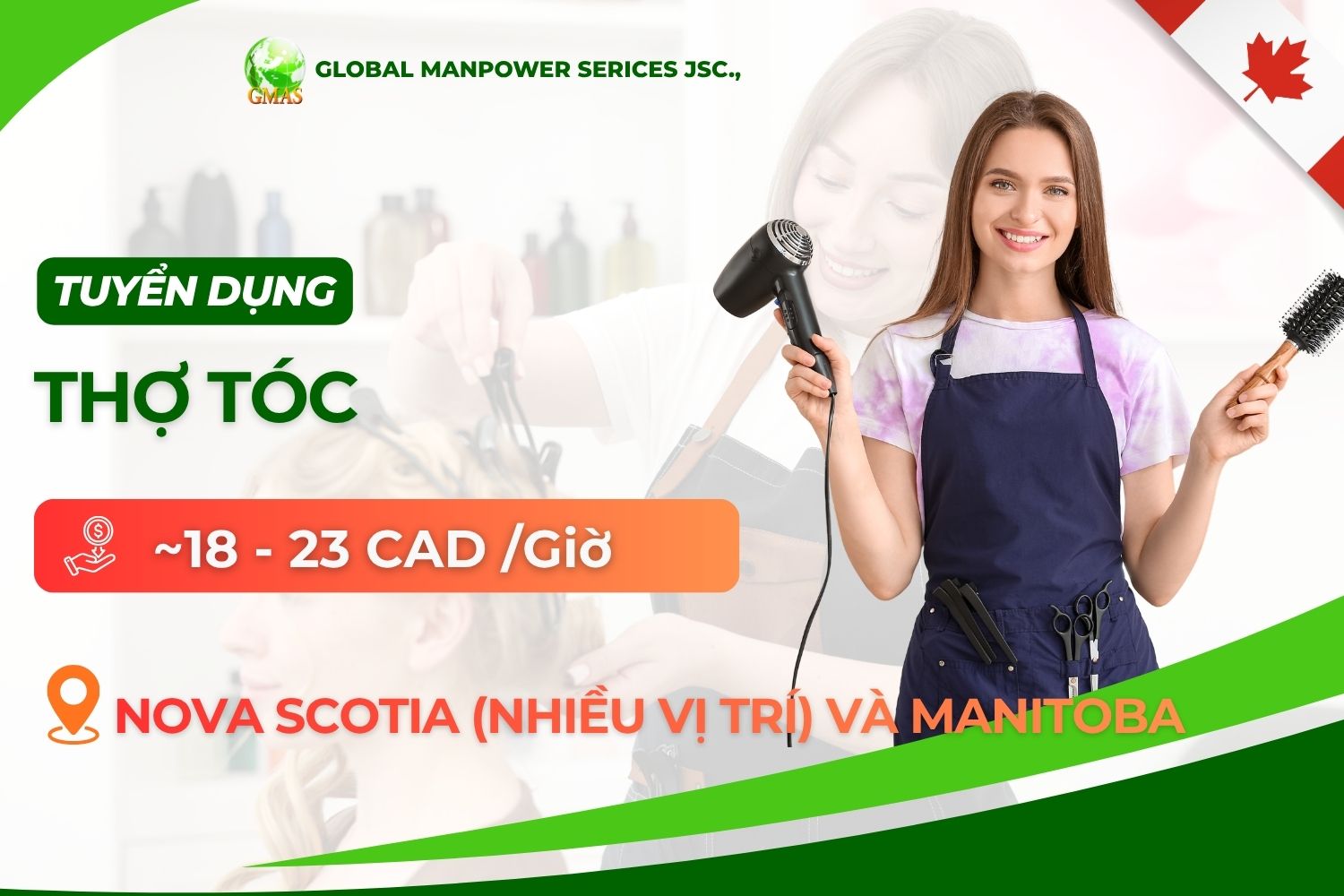 Gmas - Tuyển Dụng Lao Động Làm Việc Nước Ngoài 17 THO TOC