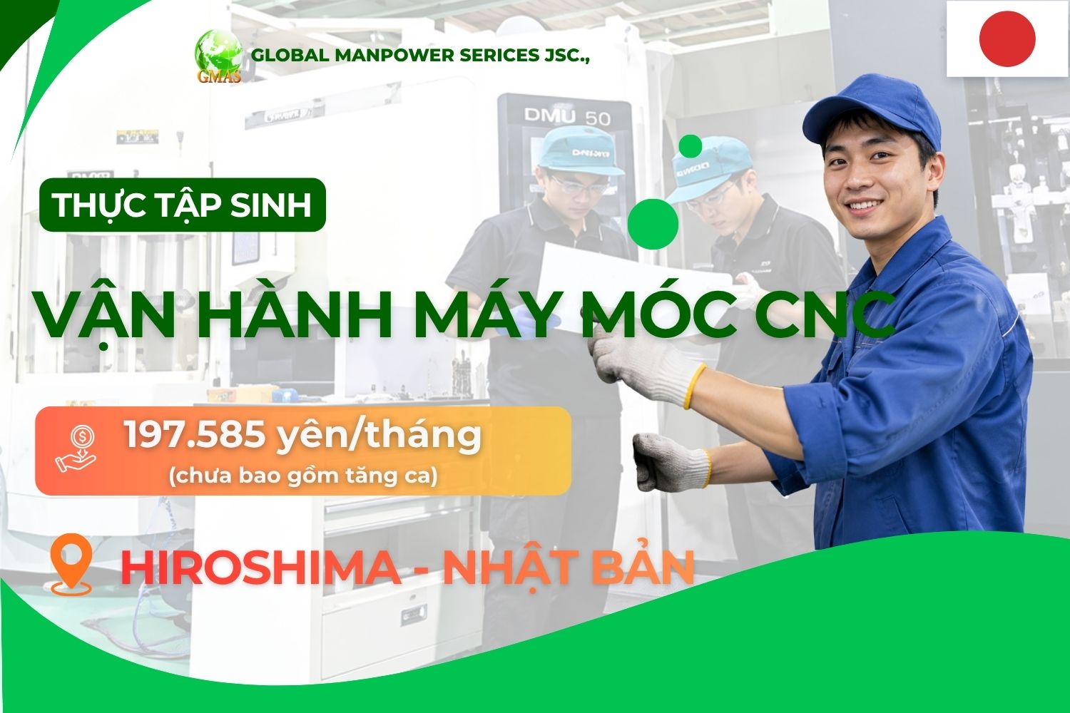 Gmas - Tuyển Dụng Lao Động Làm Việc Nước Ngoài 6 van hanh may moc cnc w